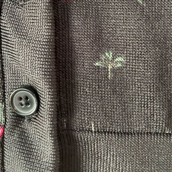 LuLaRoe Black Floral Print Cheryl Cardigan size: XS - Picture 7 of 7